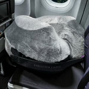 Cabeau Evolution Earth Neck Pillow Memory Foam Travel Support Washable Bag Gray